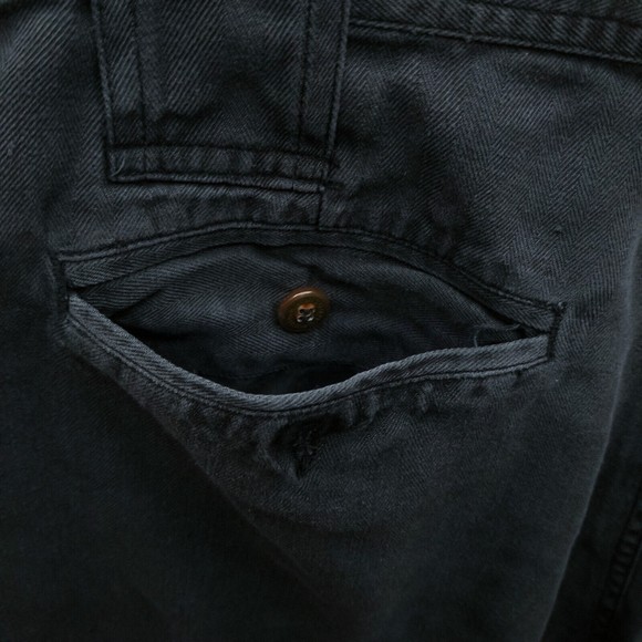 Summa Men's 38 Herringbone Black Chino Shorts 100% Silk 35.5" 6.25" 13.5" - Picture 8 of 11